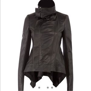 Rick Owens Naska Lambskin Leather Jacket